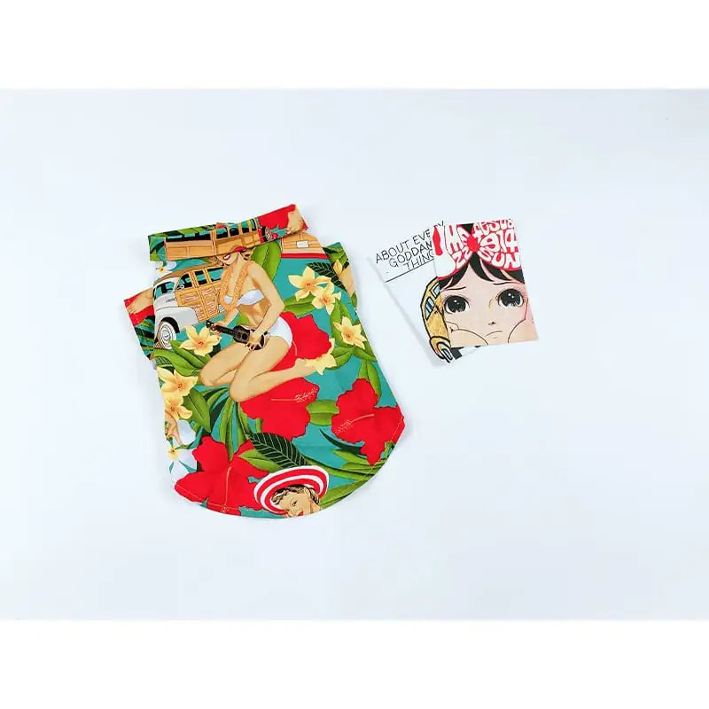 Hawaiian Cat and Dog Print Fashion Shirt